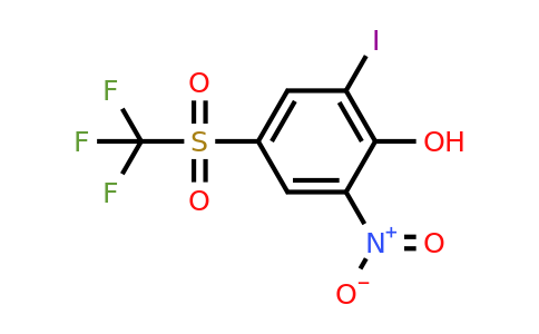 CAS 1440535-20-5 | 2-Iodo-6-nitro-4-((trifluoromethyl)sulfonyl)phenol