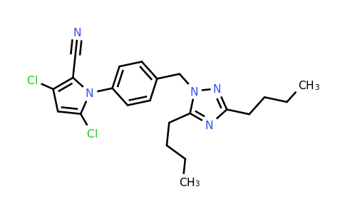 CAS 144062-77-1 | 3,5-Dichloro-1-(4-((3,5-dibutyl-1H-1,2,4-triazol-1-yl)methyl)phenyl)-1H-pyrrole-2-carbonitrile