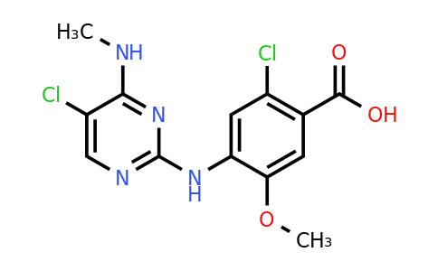 CAS 1441722-24-2 | 2-Chloro-4-((5-chloro-4-(methylamino)pyrimidin-2-yl)amino)-5-methoxybenzoic acid