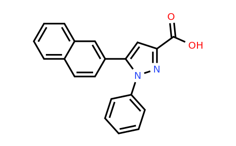 CAS 144252-16-4 | 5-(Naphthalen-2-yl)-1-phenyl-1H-pyrazole-3-carboxylic acid