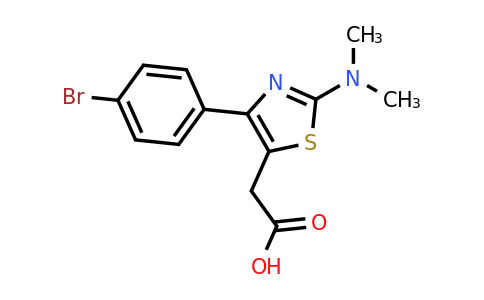 CAS 1443286-21-2 | 2-(4-(4-Bromophenyl)-2-(dimethylamino)thiazol-5-yl)acetic acid