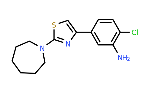 CAS 1443290-30-9 | 5-(2-(Azepan-1-yl)thiazol-4-yl)-2-chloroaniline