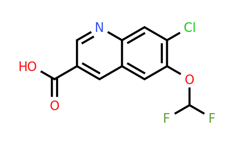 CAS 1443291-57-3 | 7-Chloro-6-(difluoromethoxy)quinoline-3-carboxylic acid