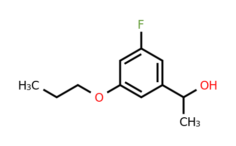 CAS 1443346-05-1 | 1-(3-Fluoro-5-propoxyphenyl)ethanol