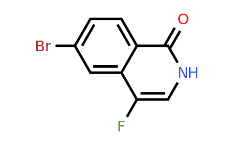 CAS 1443377-43-2 | 6-bromo-4-fluoro-2H-isoquinolin-1-one