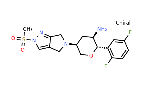 CAS 1443380-88-8 | (2s,3r,5s)-2-(2,5-difluorophenyl)-5-[2-(methylsulfonyl)-2,6-dihydropyrrolo[3,4-c]pyrazol-5(4h)-yl]tetrahydro-2h-pyran-3-amine (mk-3102 enantiomer)