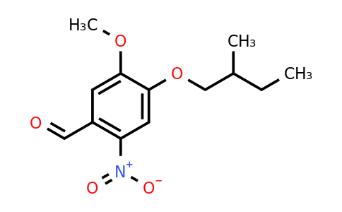 CAS 1443980-16-2 | 5-methoxy-4-(2-methylbutoxy)-2-nitrobenzaldehyde