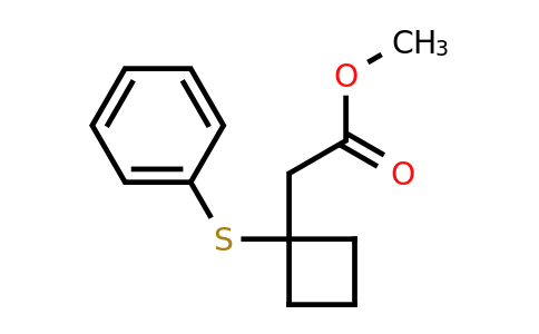 CAS 1443980-31-1 | methyl 2-[1-(phenylsulfanyl)cyclobutyl]acetate
