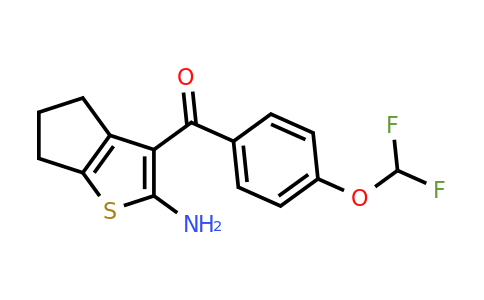 CAS 1443980-40-2 | 3-[4-(difluoromethoxy)benzoyl]-4H,5H,6H-cyclopenta[b]thiophen-2-amine