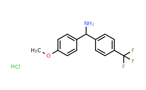 CAS 1443980-52-6 | (4-methoxyphenyl)[4-(trifluoromethyl)phenyl]methanamine hydrochloride