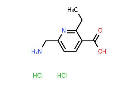 6-(aminomethyl)-2-ethylpyridine-3-carboxylic acid dihydrochloride