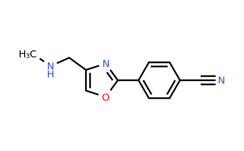 CAS 1443981-39-2 | 4-{4-[(methylamino)methyl]-1,3-oxazol-2-yl}benzonitrile
