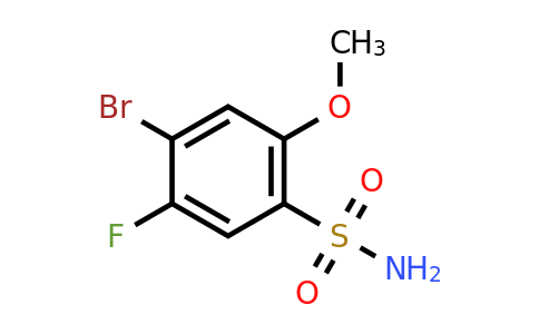 CAS 1443981-67-6 | 4-bromo-5-fluoro-2-methoxybenzene-1-sulfonamide