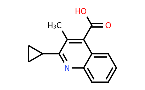 CAS 1443981-69-8 | 2-cyclopropyl-3-methylquinoline-4-carboxylic acid