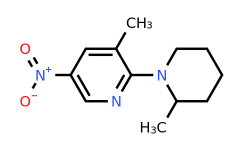 CAS 1443982-08-8 | 3-methyl-2-(2-methylpiperidin-1-yl)-5-nitropyridine
