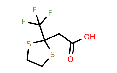 CAS 144480-47-7 | 2-[2-(trifluoromethyl)-1,3-dithiolan-2-yl]acetic acid
