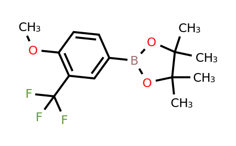 CAS 1445019-24-8 | 2-(4-Methoxy-3-(trifluoromethyl)phenyl)-4,4,5,5-tetramethyl-1,3,2-dioxaborolane