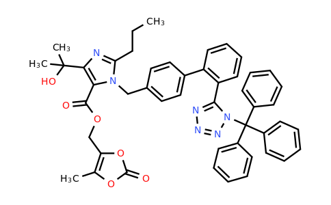 CAS 144690-92-6 | (5-Methyl-2-oxo-1,3-dioxol-4-yl)methyl 4-(2-hydroxypropan-2-yl)-2-propyl-1-((2'-(1-trityl-1H-tetrazol-5-yl)-[1,1'-biphenyl]-4-yl)methyl)-1H-imidazole-5-carboxylate