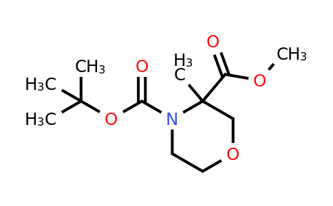 CAS 1447240-83-6 | 4-tert-butyl 3-methyl 3-methylmorpholine-3,4-dicarboxylate