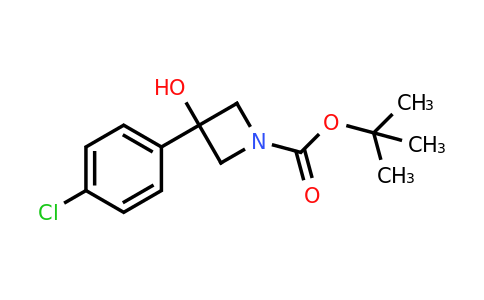 CAS 1447464-04-1 | tert-Butyl 3-(4-chlorophenyl)-3-hydroxyazetidine-1-carboxylate