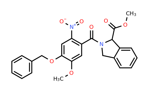 CAS 1447605-96-0 | Methyl 2-(4-(benzyloxy)-5-methoxy-2-nitrobenzoyl)isoindoline-1-carboxylate