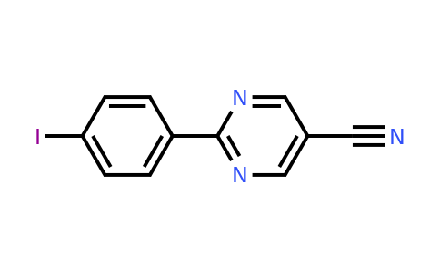 CAS 1447606-05-4 | 2-(4-Iodophenyl)pyrimidine-5-carbonitrile