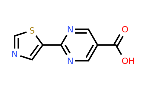 CAS 1447606-42-9 | 2-(Thiazol-5-yl)pyrimidine-5-carboxylic acid