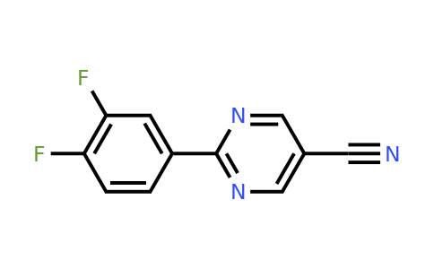 CAS 1447606-68-9 | 2-(3,4-Difluorophenyl)pyrimidine-5-carbonitrile