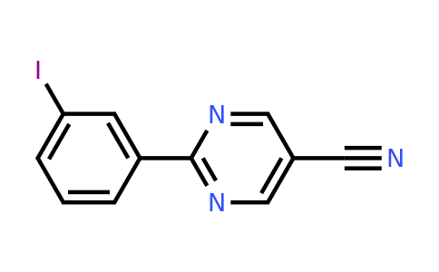 CAS 1447606-96-3 | 2-(3-Iodophenyl)pyrimidine-5-carbonitrile