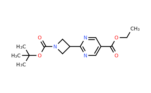 CAS 1447607-21-7 | Ethyl 2-(1-(tert-butoxycarbonyl)azetidin-3-yl)pyrimidine-5-carboxylate