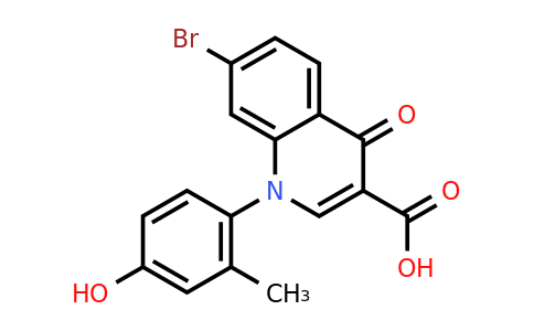 CAS 1447607-26-2 | 7-Bromo-1-(4-hydroxy-2-methylphenyl)-4-oxo-1,4-dihydroquinoline-3-carboxylic acid