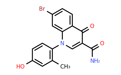 CAS 1447608-16-3 | 7-Bromo-1-(4-hydroxy-2-methylphenyl)-4-oxo-1,4-dihydroquinoline-3-carboxamide