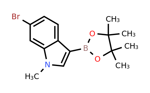 CAS 1447700-66-4 | 6-Bromo-1-methyl-3-(4,4,5,5-tetramethyl-1,3,2-dioxaborolan-2-YL)-indole
