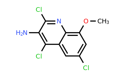 CAS 1447949-19-0 | 2,4,6-Trichloro-8-methoxyquinolin-3-amine
