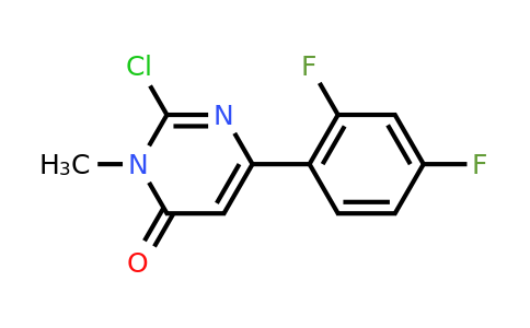 CAS 1447963-27-0 | 2-Chloro-6-(2,4-difluorophenyl)-3-methylpyrimidin-4(3H)-one