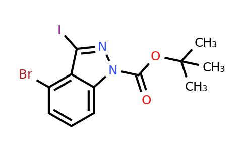 CAS 1448699-27-1 | tert-butyl 4-bromo-3-iodo-indazole-1-carboxylate