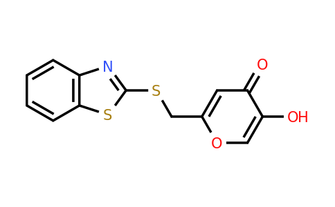 CAS 144882-20-2 | 2-((benzo[d]thiazol-2-ylthio)methyl)-5-hydroxy-4H-pyran-4-one
