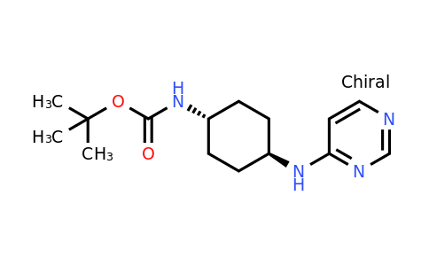 CAS 1448855-00-2 | tert-Butyl ((1r,4r)-4-(pyrimidin-4-ylamino)cyclohexyl)carbamate