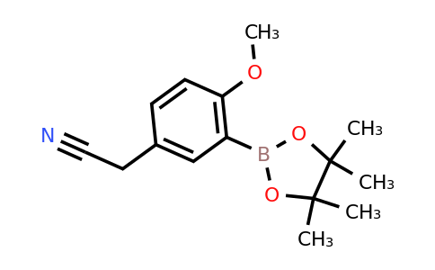 CAS 1448871-64-4 | 2-(4-Methoxy-3-(4,4,5,5-tetramethyl-1,3,2-dioxaborolan-2-YL)phenyl)acetonitrile