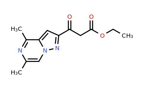 CAS 1449598-78-0 | ethyl 3-{4,6-dimethylpyrazolo[1,5-a]pyrazin-2-yl}-3-oxopropanoate