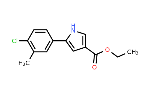 CAS 1449692-01-6 | Ethyl 5-(4-chloro-3-methylphenyl)-1H-pyrrole-3-carboxylate
