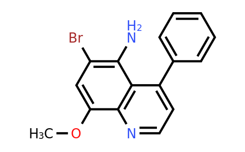 CAS 145013-73-6 | 6-Bromo-8-methoxy-4-phenylquinolin-5-amine