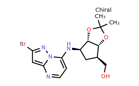 CAS 1450834-93-1 | [(3aR,4R,6R,6aS)-6-({2-bromopyrazolo[1,5-a]pyrimidin-7-yl}amino)-2,2-dimethyl-hexahydrocyclopenta[d][1,3]dioxol-4-yl]methanol