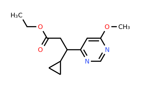 CAS 1450930-98-9 | Ethyl 3-cyclopropyl-3-(6-methoxypyrimidin-4-yl)propanoate