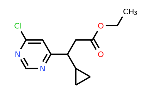 CAS 1450931-00-6 | Ethyl 3-(6-chloropyrimidin-4-yl)-3-cyclopropylpropanoate