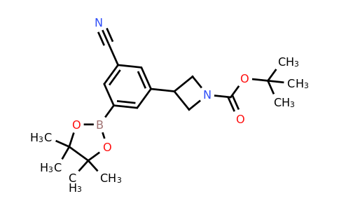 CAS 1451390-84-3 | tert-Butyl 3-(3-cyano-5-(4,4,5,5-tetramethyl-1,3,2-dioxaborolan-2-yl)phenyl)azetidine-1-carboxylate
