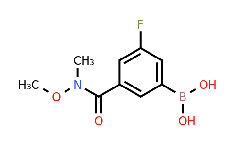 CAS 1451392-31-6 | (3-Fluoro-5-(methoxy(methyl)carbamoyl)phenyl)boronic acid