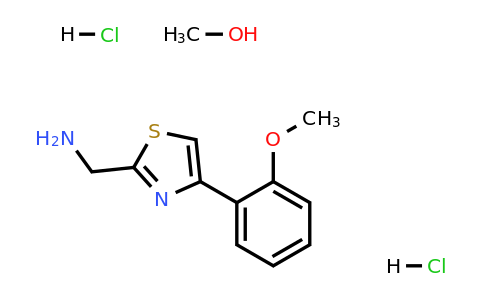 CAS 1452516-16-3 | Methanol compound with (4-(2-methoxyphenyl)thiazol-2-yl)methanamine (1:1) dihydrochloride