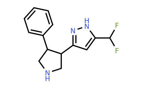 CAS 1452554-93-6 | 5-(Difluoromethyl)-3-(4-phenylpyrrolidin-3-yl)-1H-pyrazole