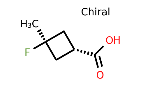 CAS 1455037-43-0 | trans-3-fluoro-3-methylcyclobutane-1-carboxylic acid